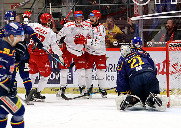 ONLINE: Lídr přehrál Budějovice, Pardubice po neuznaném gólu ztrácí. Litvínov zvítězil