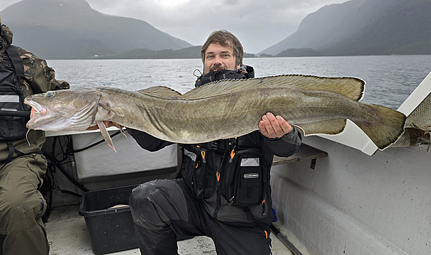 Rekordní úlovek u norského břehu. Chytil mníka mořského dlouhého 145 cm