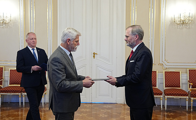 Pavel přijal od Fialy demisi. Máme se líp, než někteří tvrdí, řekl prezident