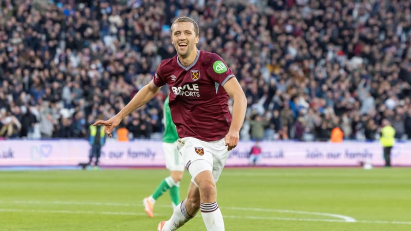 Skvělý Souček: V anglické Premier League dal 38. gól. Vyrovnal letitý Bergrův rekord