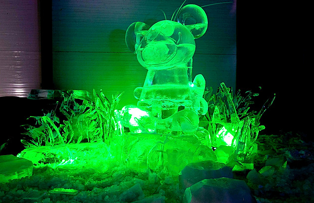 OBRAZEM: Křemílek, Rákosníček i Manka. Ledové postavičky vystavují v mrazáku