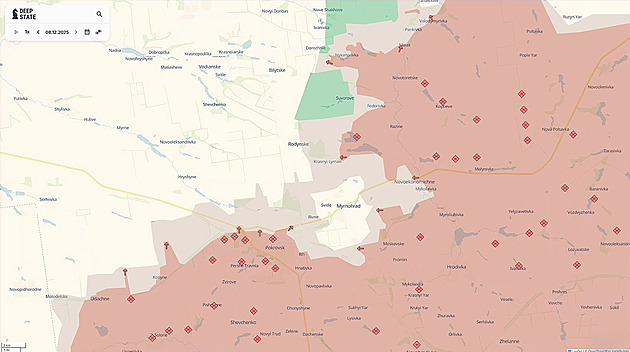 Rusové dokončili obklíčení Myrnohradu, Ukrajincům se zavřely všechny cesty ven