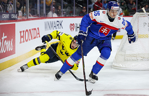 Slováci byli blízko od senzace. Na MS dvacítek těsně podlehli Švédsku